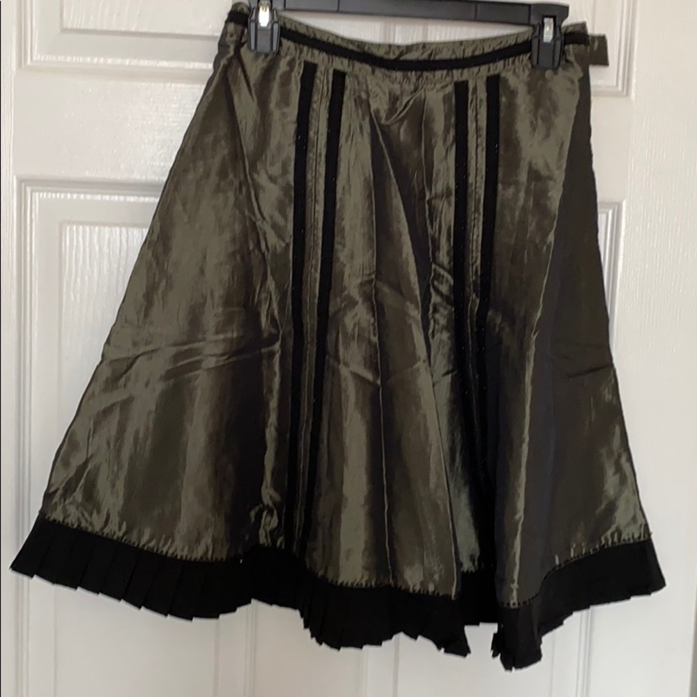 Basil & Maude skirt olive green skirt size 4